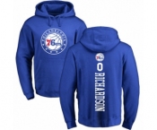 Basketball Philadelphia 76ers #0 Josh Richardson Royal Blue Backer Pullover Hoodie