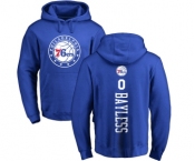 NBA Nike Philadelphia 76ers #0 Jerryd Bayless Royal Blue Backer Pullover Hoodie