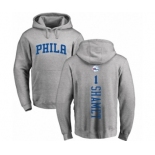 NBA Nike Philadelphia 76ers #1 Landry Shamet Ash Backer Pullover Hoodie