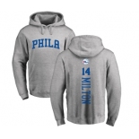 NBA Nike Philadelphia 76ers #14 Shake Milton Ash Backer Pullover Hoodie