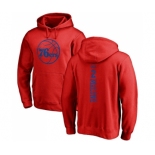 NBA Nike Philadelphia 76ers #2 Moses Malone Red One Color Backer Pullover Hoodie