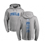 NBA Nike Philadelphia 76ers #20 Markelle Fultz Ash Backer Pullover Hoodie