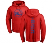 NBA Nike Philadelphia 76ers #20 Markelle Fultz Red One Color Backer Pullover Hoodie