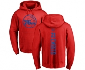 NBA Nike Philadelphia 76ers #21 Joel Embiid Red One Color Backer Pullover Hoodie