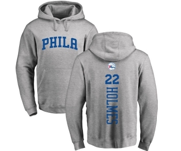 NBA Nike Philadelphia 76ers #22 Richaun Holmes Ash Backer Pullover Hoodie