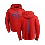 NBA Nike Philadelphia 76ers #22 Wilson Chandler Red One Color Backer Pullover Hoodie