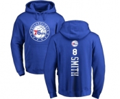 NBA Nike Philadelphia 76ers #8 Zhaire Smith Royal Blue Backer Pullover Hoodie