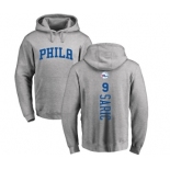 NBA Nike Philadelphia 76ers #9 Dario Saric Ash Backer Pullover Hoodie