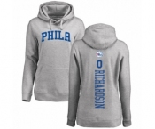 Basketball Women's Philadelphia 76ers #0 Josh Richardson Ash Backer Pullover Hoodie