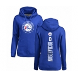 Basketball Women's Philadelphia 76ers #0 Josh Richardson Royal Blue Backer Pullover Hoodie