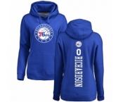 Basketball Women's Philadelphia 76ers #0 Josh Richardson Royal Blue Backer Pullover Hoodie