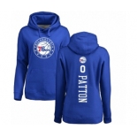 NBA Women's Nike Philadelphia 76ers #0 Justin Patton Royal Blue Backer Pullover Hoodie