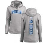 NBA Women's Nike Philadelphia 76ers #10 Maurice Cheeks Ash Backer Pullover Hoodie