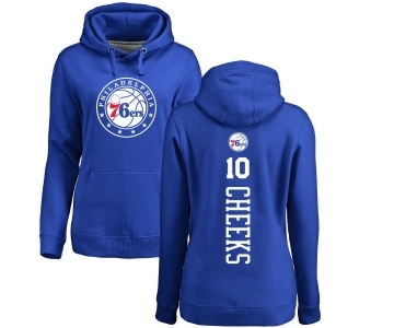 NBA Women's Nike Philadelphia 76ers #10 Maurice Cheeks Royal Blue Backer Pullover Hoodie