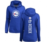 NBA Women's Nike Philadelphia 76ers #17 JJ Redick Royal Blue Backer Pullover Hoodie