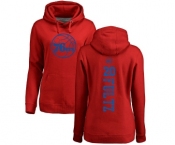 NBA Women's Nike Philadelphia 76ers #20 Markelle Fultz Red One Color Backer Pullover Hoodie