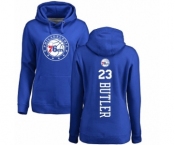 NBA Women's Nike Philadelphia 76ers #23 Jimmy Butler Royal Blue Backer Pullover Hoodie