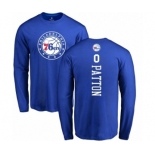 NBA Nike Philadelphia 76ers #0 Justin Patton Royal Blue Backer Long Sleeve T-Shirt