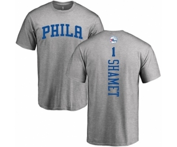 NBA Nike Philadelphia 76ers #1 Landry Shamet Ash Backer T-Shirt