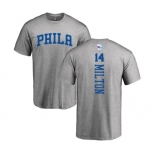 NBA Nike Philadelphia 76ers #14 Shake Milton Ash Backer T-Shirt