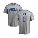 NBA Nike Philadelphia 76ers #20 Markelle Fultz Ash Backer T-Shirt