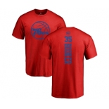 NBA Nike Philadelphia 76ers #35 Trevor Booker Red One Color Backer T-Shirt