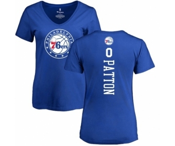 NBA Women's Nike Philadelphia 76ers #0 Justin Patton Royal Blue Backer T-Shirt