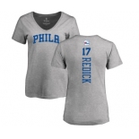 NBA Women's Nike Philadelphia 76ers #17 JJ Redick Ash Backer T-Shirt