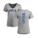 NBA Women's Nike Philadelphia 76ers #22 Richaun Holmes Ash Backer T-Shirt