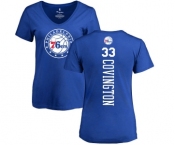 NBA Women's Nike Philadelphia 76ers #33 Robert Covington Royal Blue Backer T-Shirt