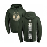 NBA Nike Milwaukee Bucks #33 Kareem Abdul-Jabbar Green Backer Pullover Hoodie