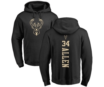 NBA Nike Milwaukee Bucks #34 Ray Allen Black One Color Backer Pullover Hoodie