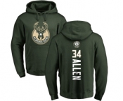 NBA Nike Milwaukee Bucks #34 Ray Allen Green Backer Pullover Hoodie