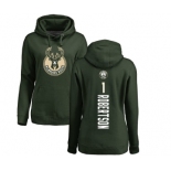 NBA Women's Nike Milwaukee Bucks #1 Oscar Robertson Green Backer Pullover Hoodie