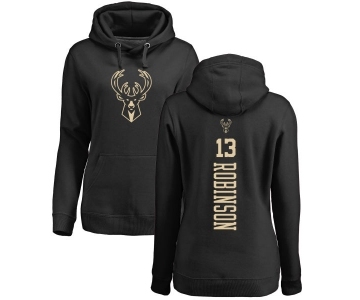 NBA Women's Nike Milwaukee Bucks #13 Glenn Robinson Black One Color Backer Pullover Hoodie