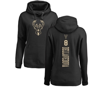 NBA Women's Nike Milwaukee Bucks #8 Matthew Dellavedova Black One Color Backer Pullover Hoodie