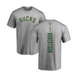 NBA Nike Milwaukee Bucks #1 Oscar Robertson Ash Backer T-Shirt