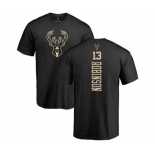 NBA Nike Milwaukee Bucks #13 Glenn Robinson Black One Color Backer T-Shirt