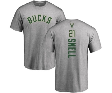 NBA Nike Milwaukee Bucks #21 Tony Snell Ash Backer T-Shirt