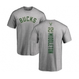 NBA Nike Milwaukee Bucks #22 Khris Middleton Ash Backer T-Shirt