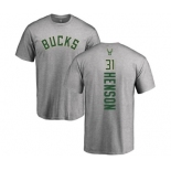 NBA Nike Milwaukee Bucks #31 John Henson Ash Backer T-Shirt