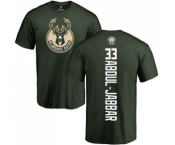 NBA Nike Milwaukee Bucks #33 Kareem Abdul-Jabbar Green Backer T-Shirt