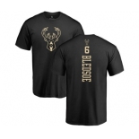 NBA Nike Milwaukee Bucks #6 Eric Bledsoe Black One Color Backer T-Shirt