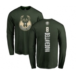 NBA Nike Milwaukee Bucks #8 Matthew Dellavedova Green Backer Long Sleeve T-Shirt