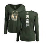 NBA Women's Nike Milwaukee Bucks #21 Tony Snell Green Backer Long Sleeve T-Shirt