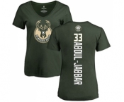 NBA Women's Nike Milwaukee Bucks #33 Kareem Abdul-Jabbar Green Backer T-Shirt