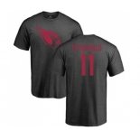 Football Arizona Cardinals #11 Larry Fitzgerald Ash One Color T-Shirt