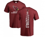 Football Arizona Cardinals #11 Larry Fitzgerald Maroon Backer T-Shirt