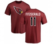 Football Arizona Cardinals #11 Larry Fitzgerald Maroon Name & Number Logo Personalized T-Shirt