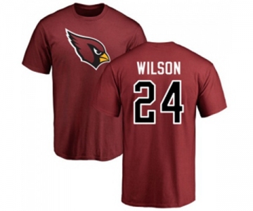 Football Arizona Cardinals #24 Adrian Wilson Maroon Name & Number Logo Personalized T-Shirt